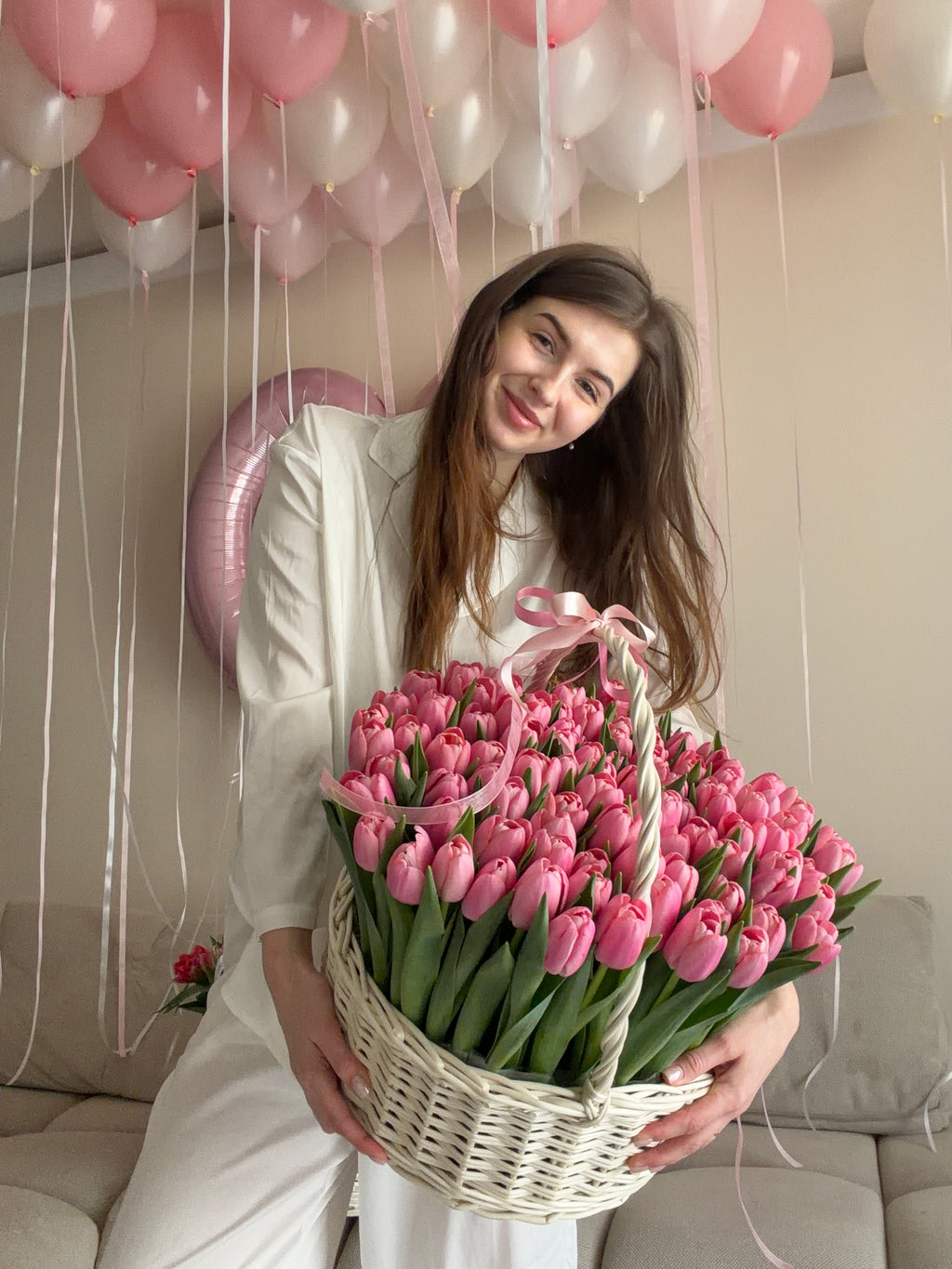 Kosz tulipanów - OFERTA WEEKENDOWA