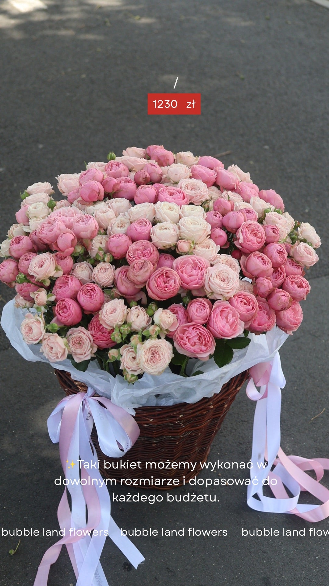 Kosz kwiatów "Rose Affair”