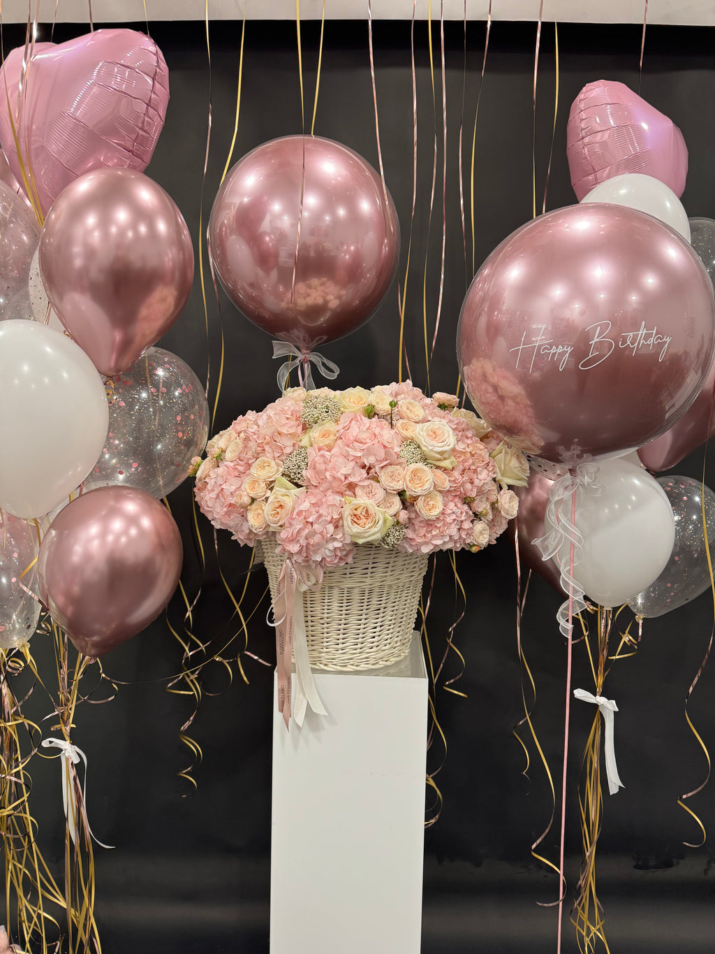 Kosz kwiatów „ Soft Geometry”