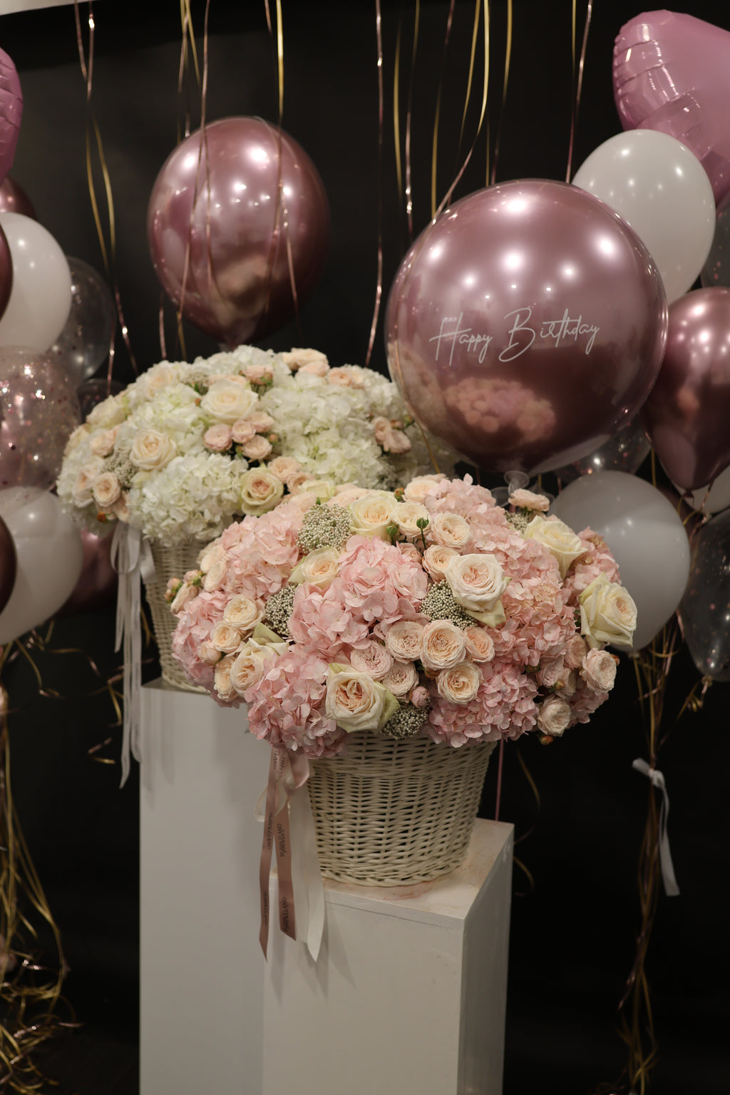 Kosz kwiatów „ Soft Geometry”