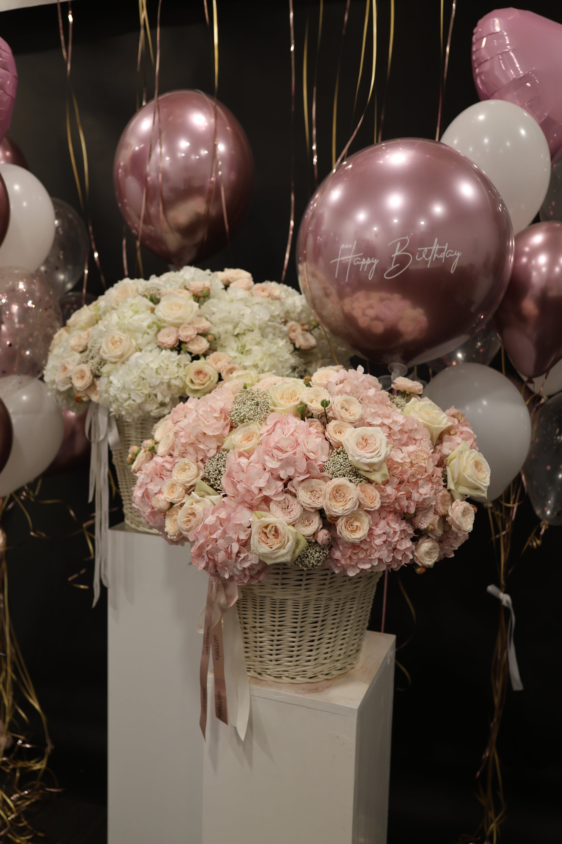 Kosz kwiatów „ Soft Geometry”