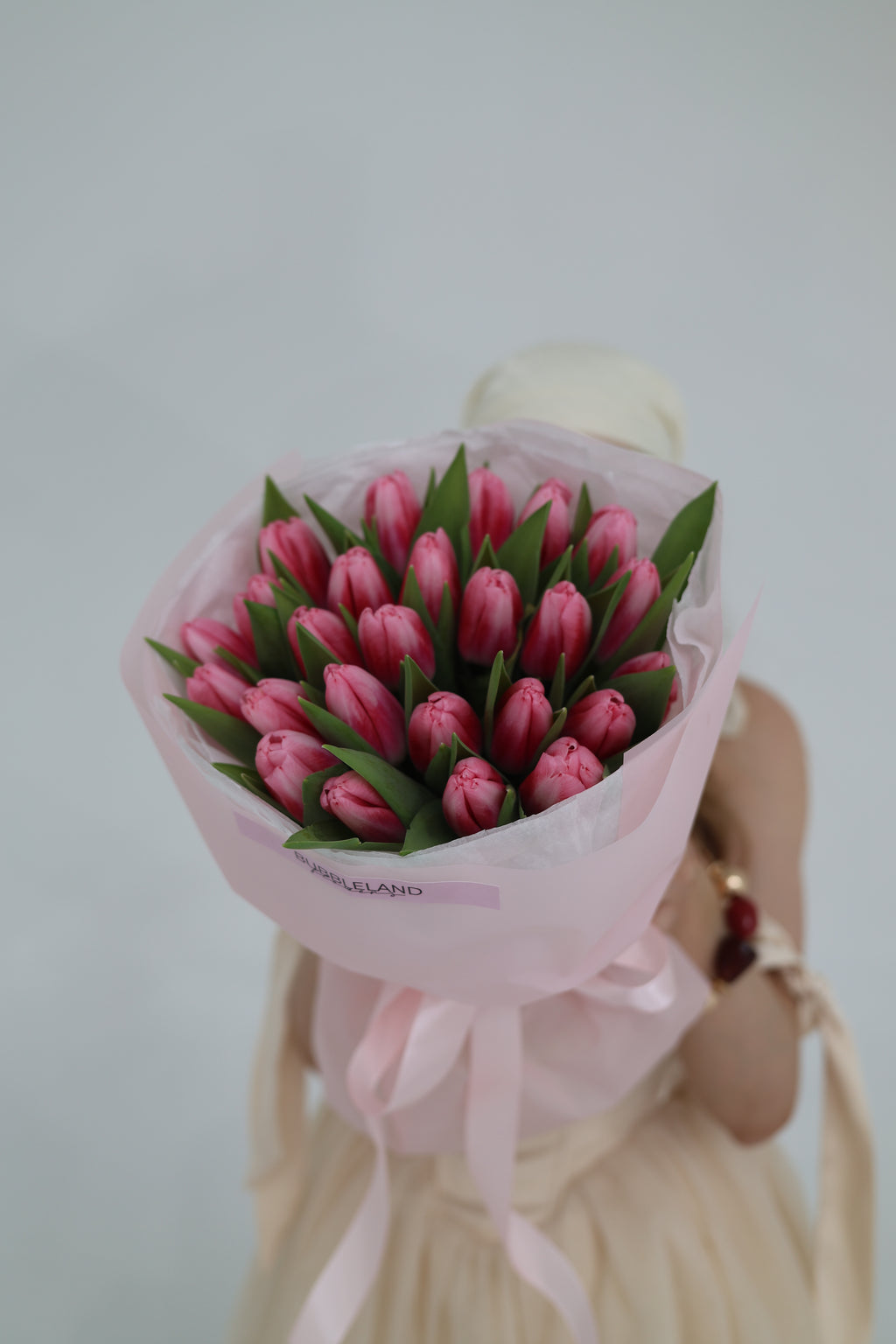 Bukiet różowych tulipanów