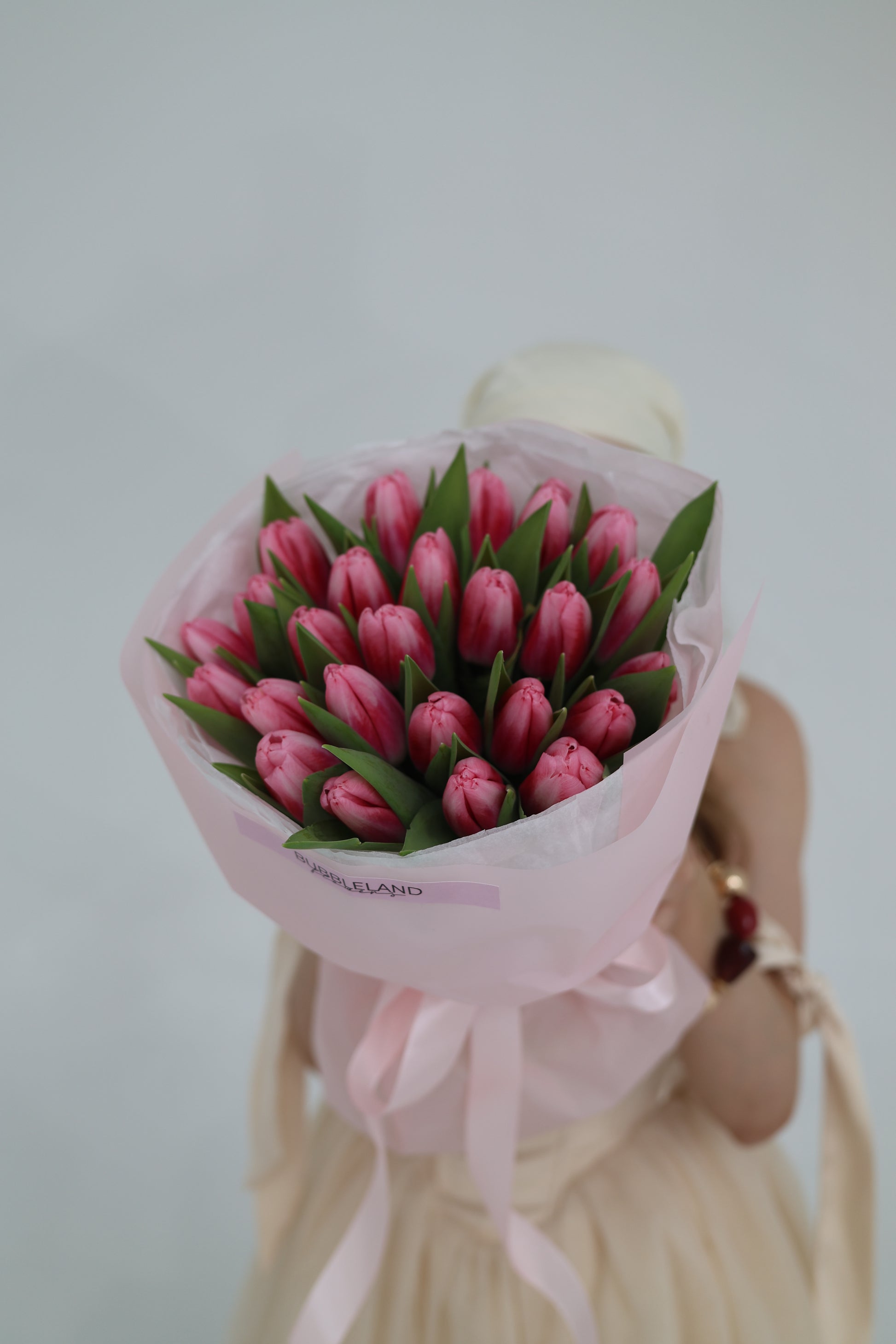 Bukiet różowych tulipanów