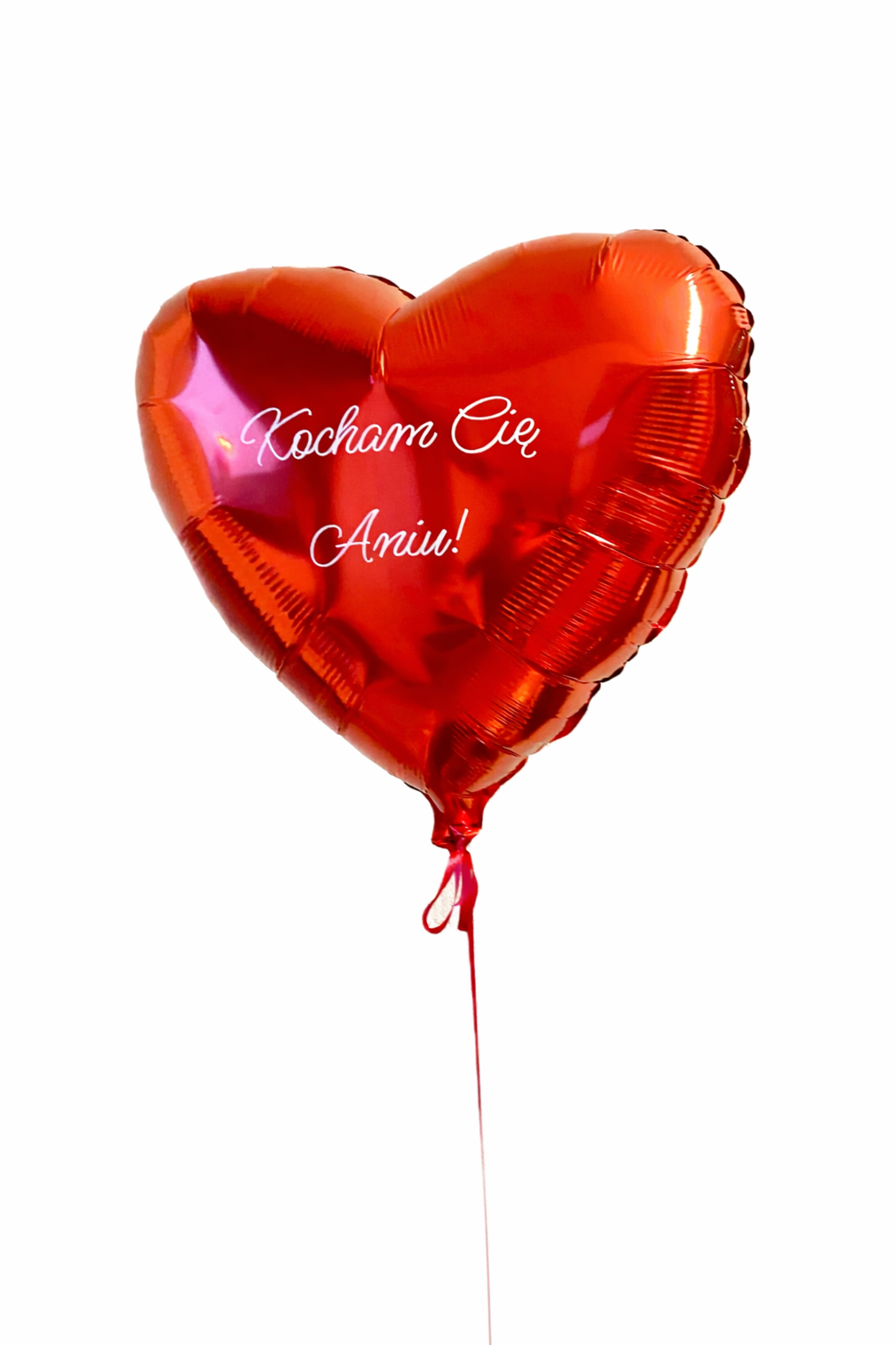 Balon w kształcie serca z personalizacją