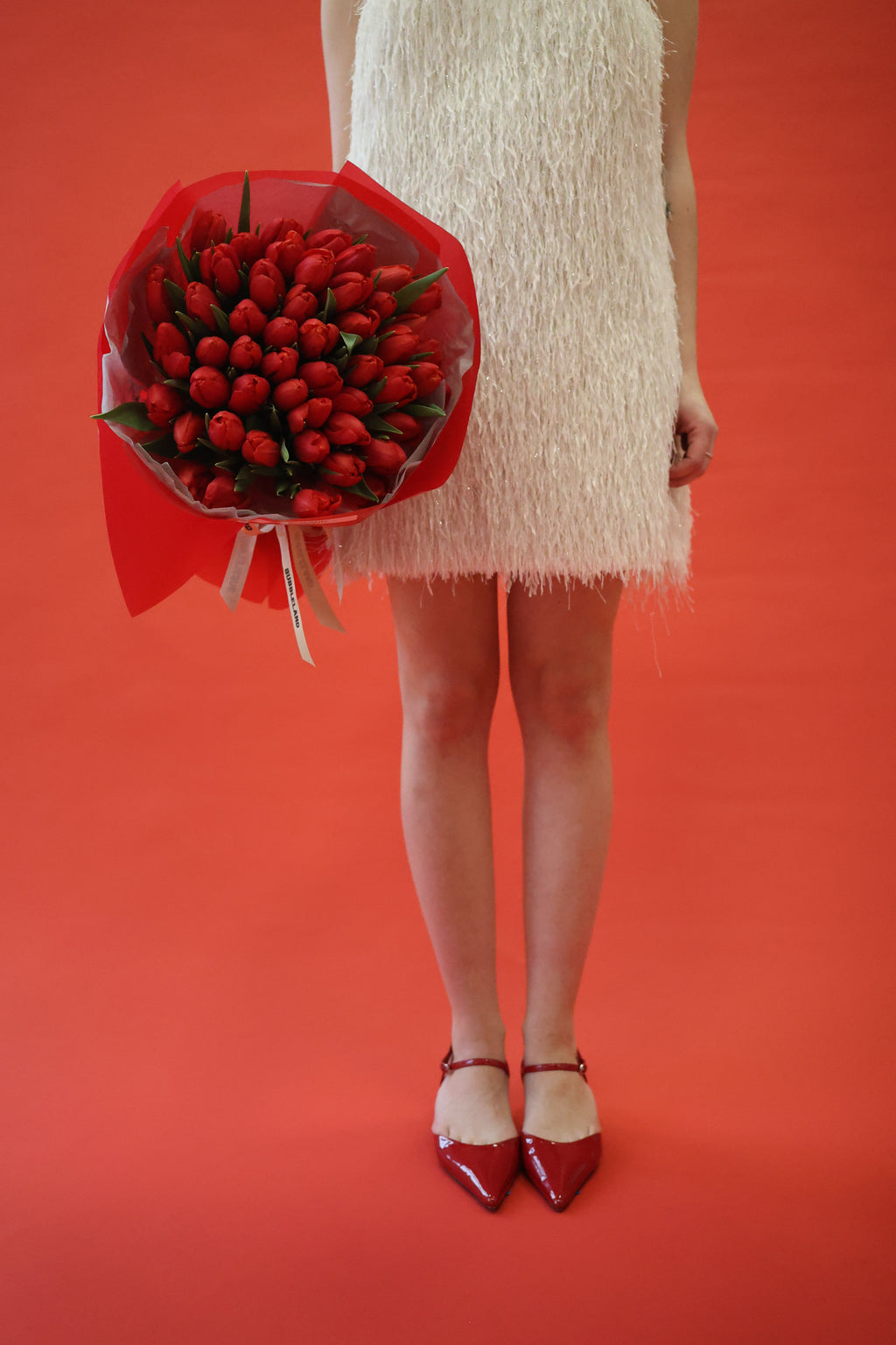 Bukiet czerwonych tulipanów