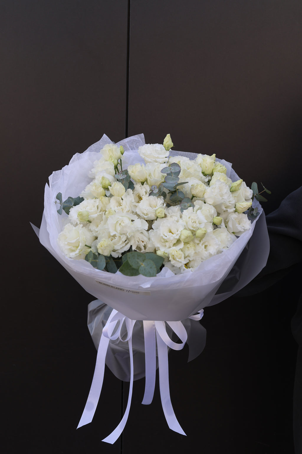 Bukiet białej eustomy