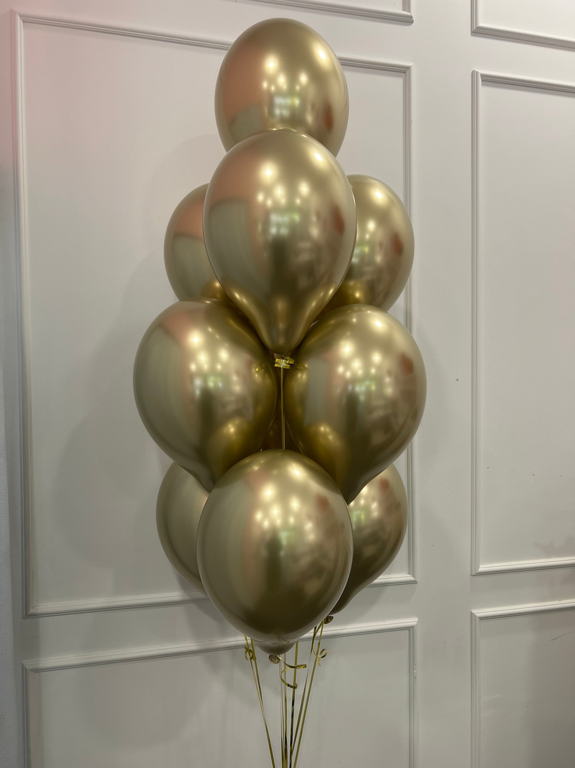 Zestaw złotych balonów