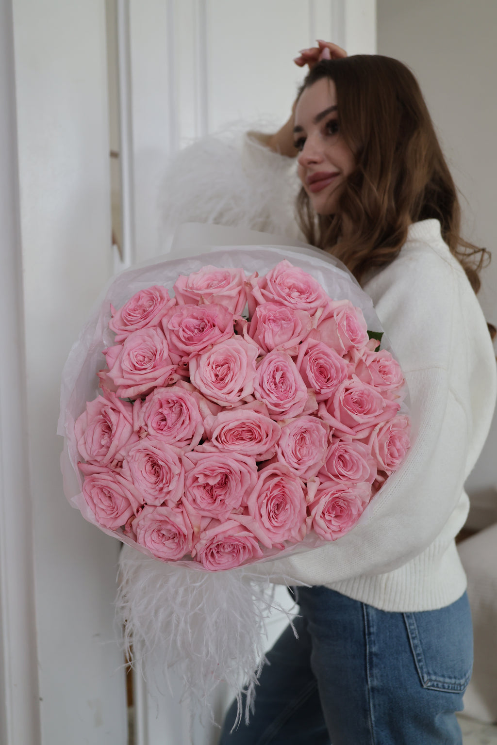 Bukiet różowych róż „Pink O’hara”