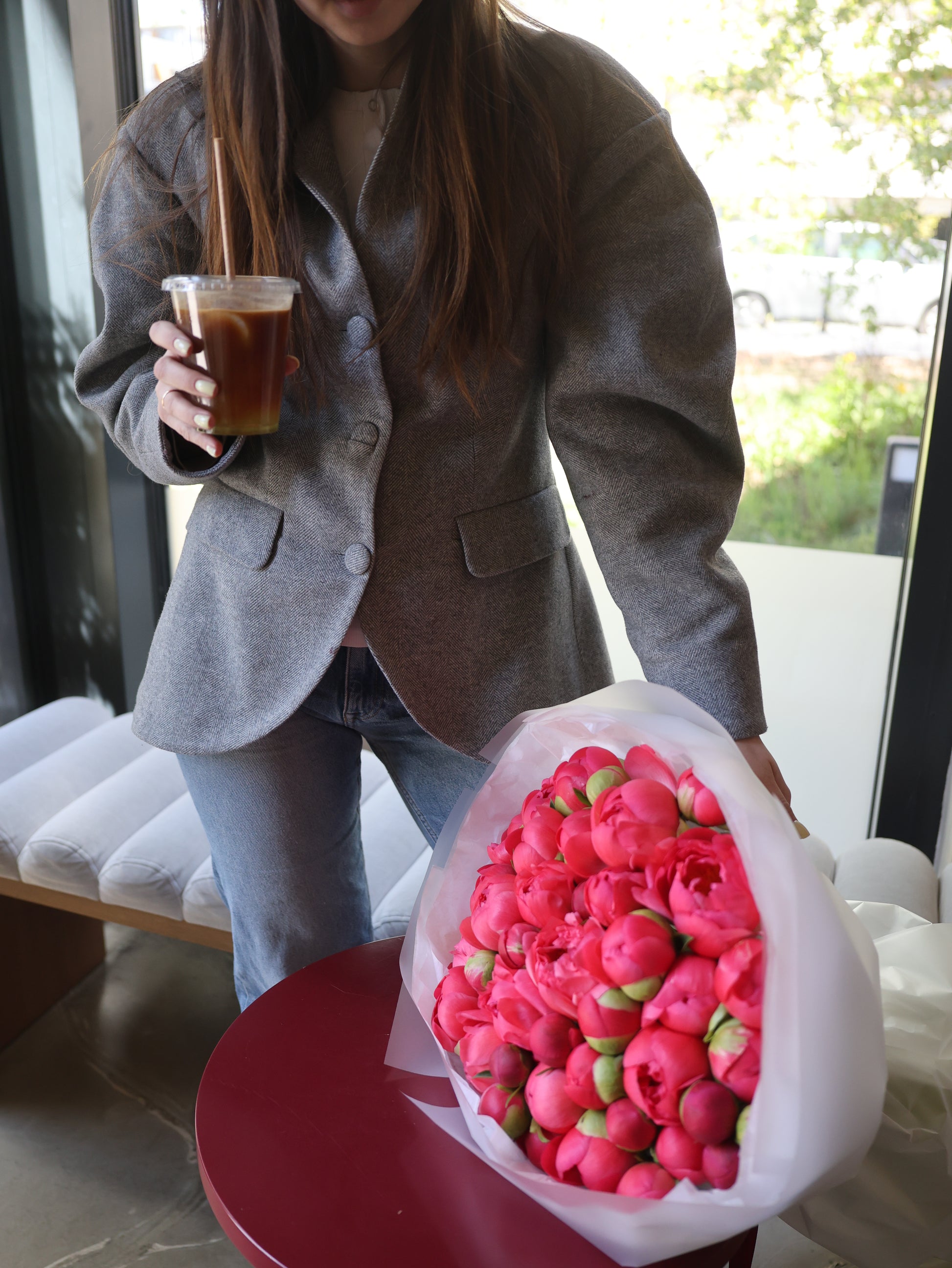 Bukiet piwonii „Coral Sharm”