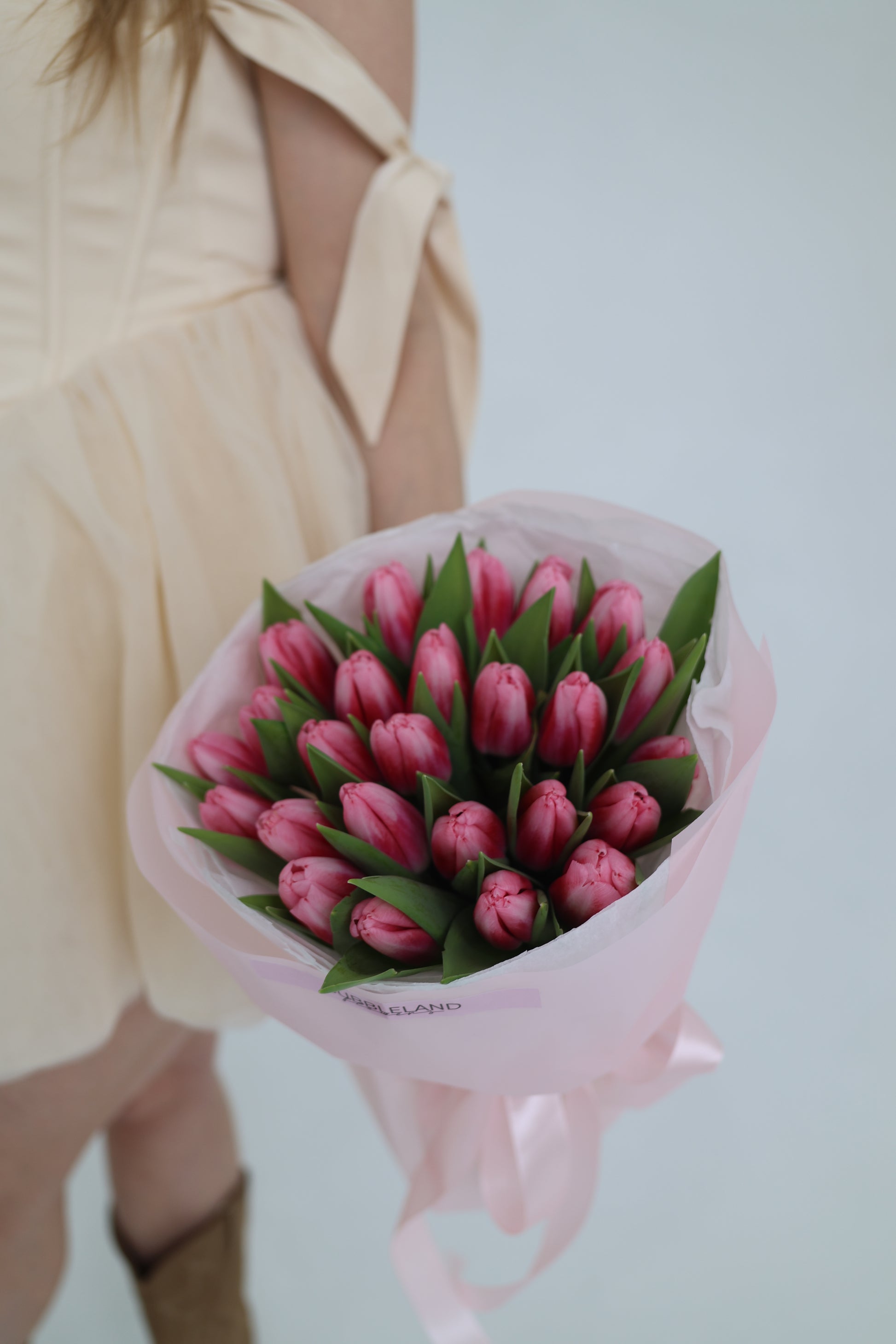 Bukiet różowych tulipanów