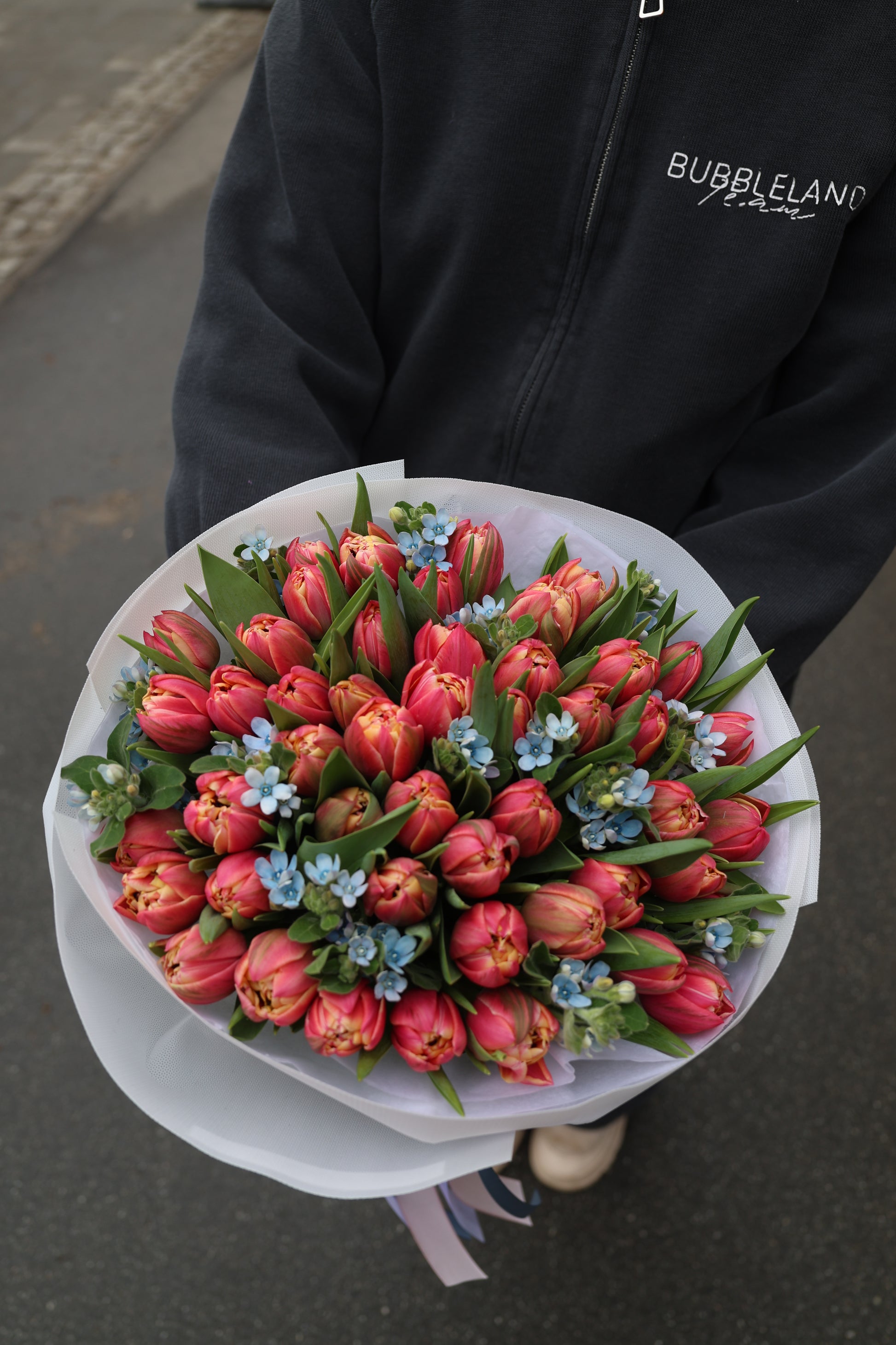 Bukiet tulipanów z oxypetalum