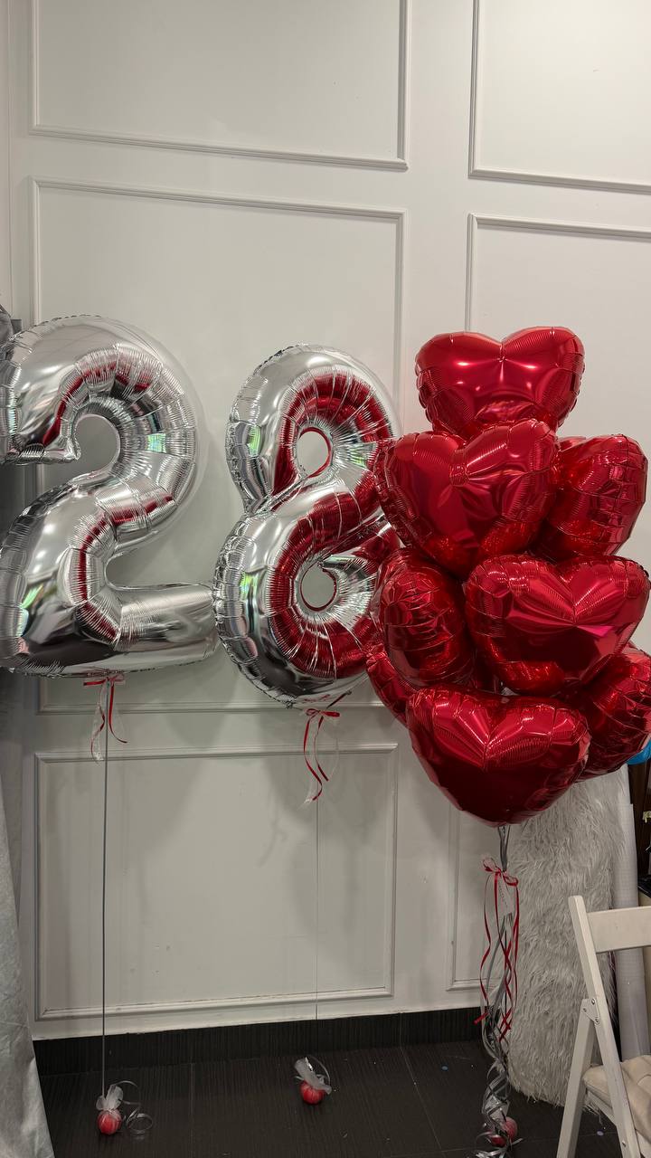 Zestaw balonów z helem „Birthday Bloom”