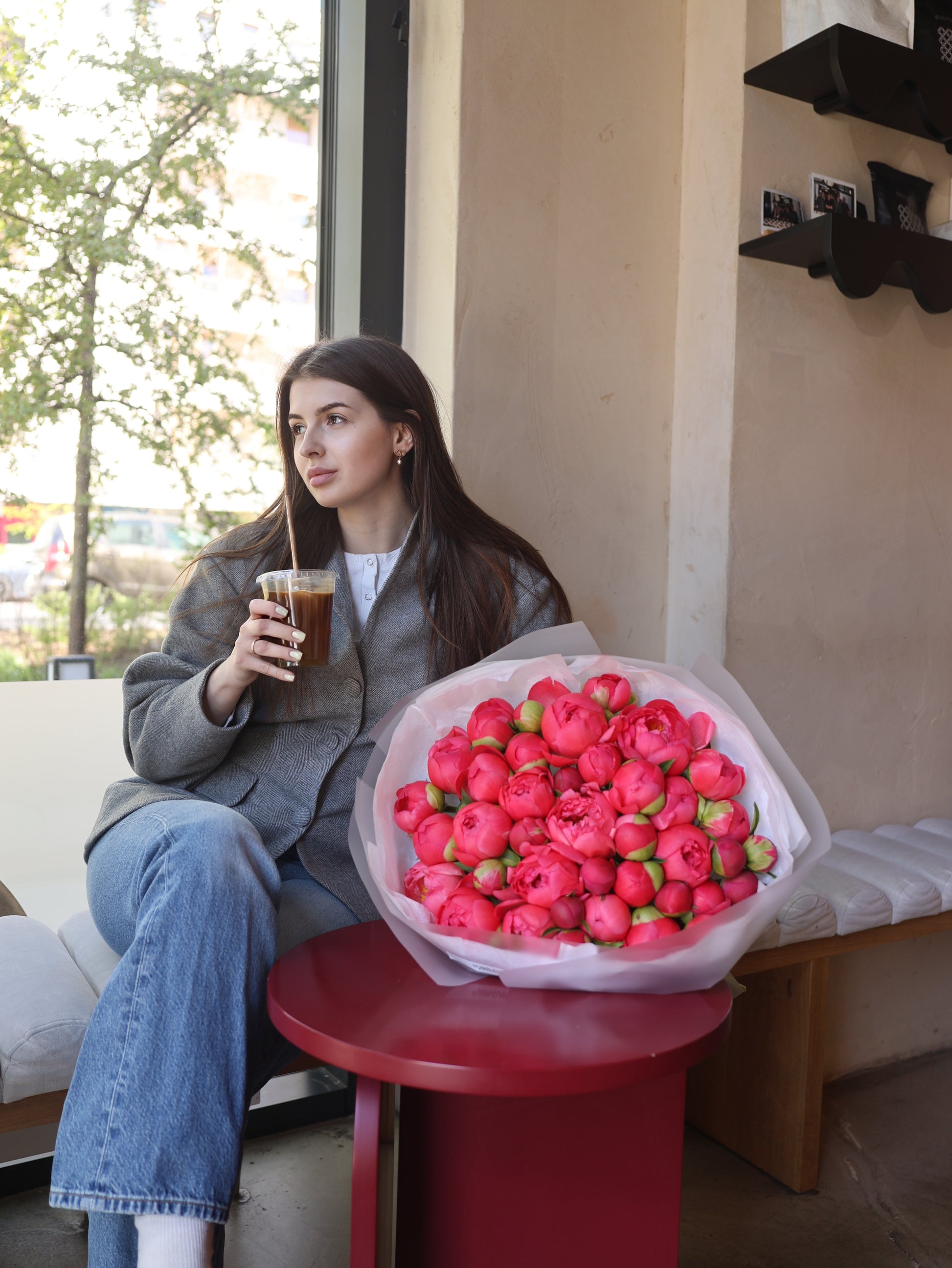 Bukiet piwonii „Coral Sharm”