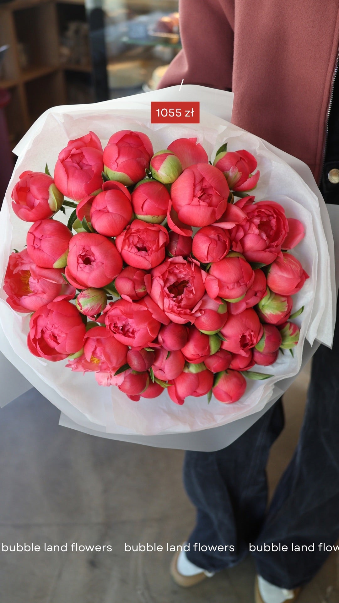 Bukiet piwonii „Coral Sharm”