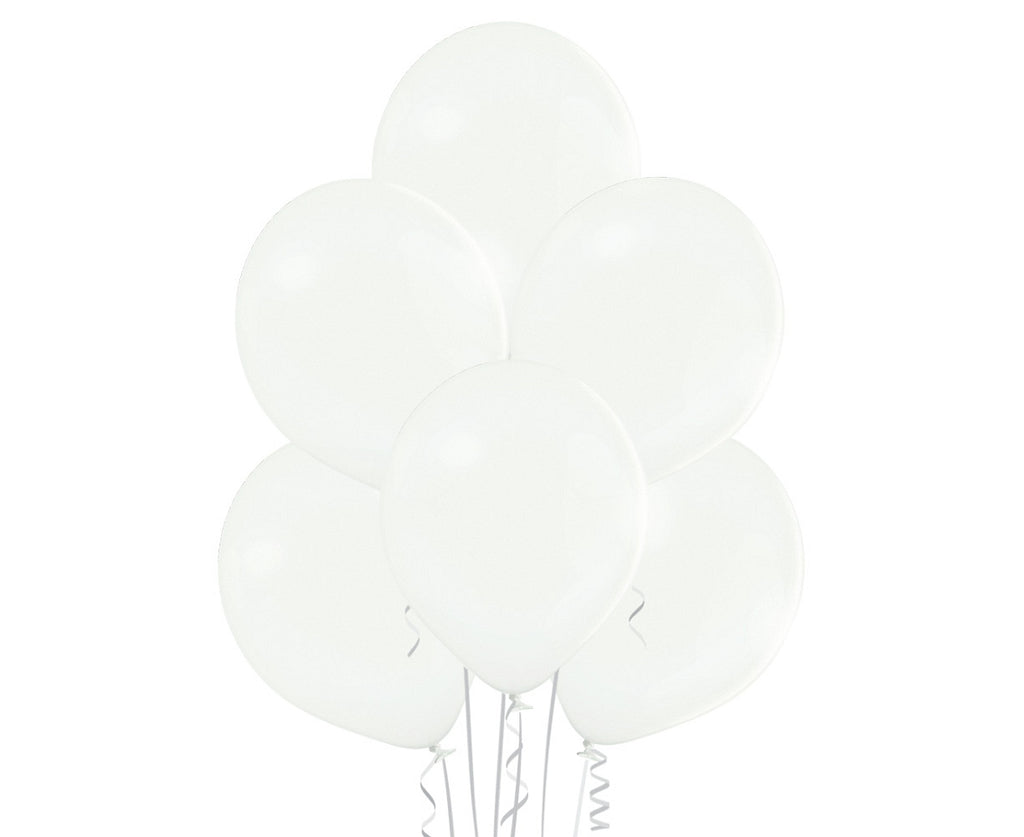Biały balon z helem