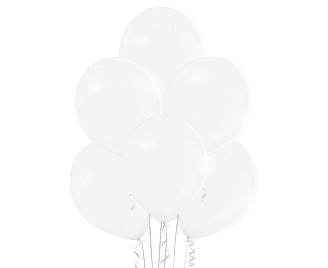 Biały balon z helem