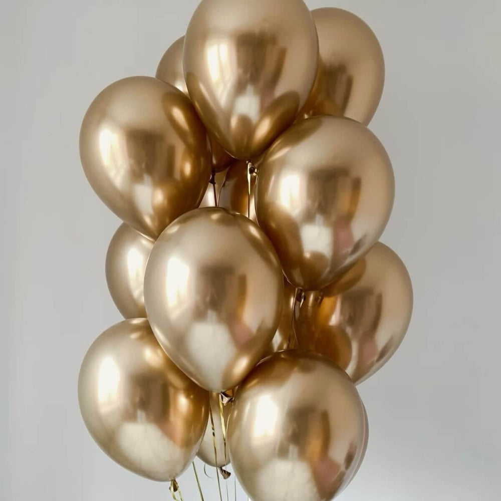 Złoty balon z helem