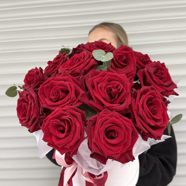 Flower box с красных роз